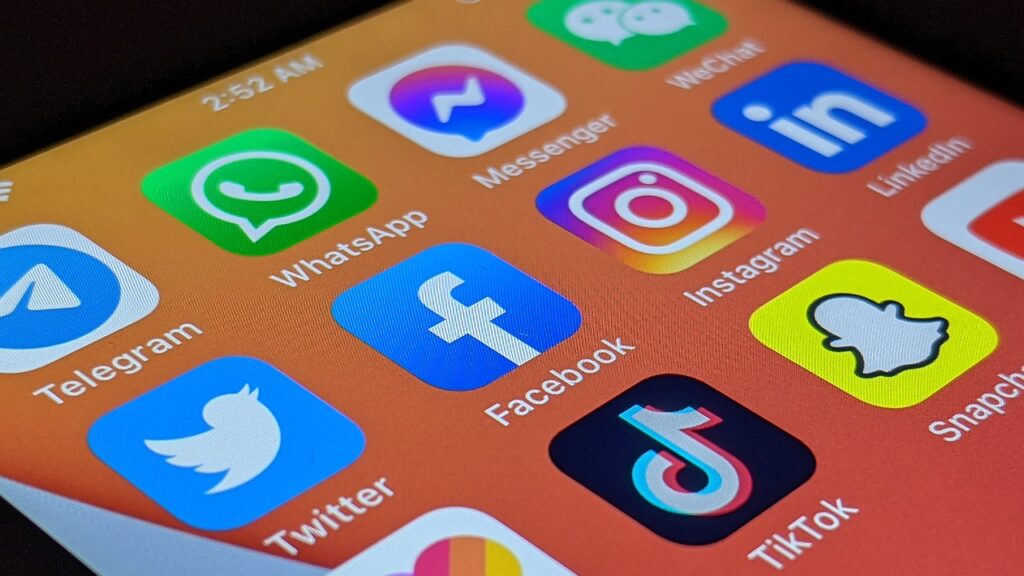 Phone with Facebook App
